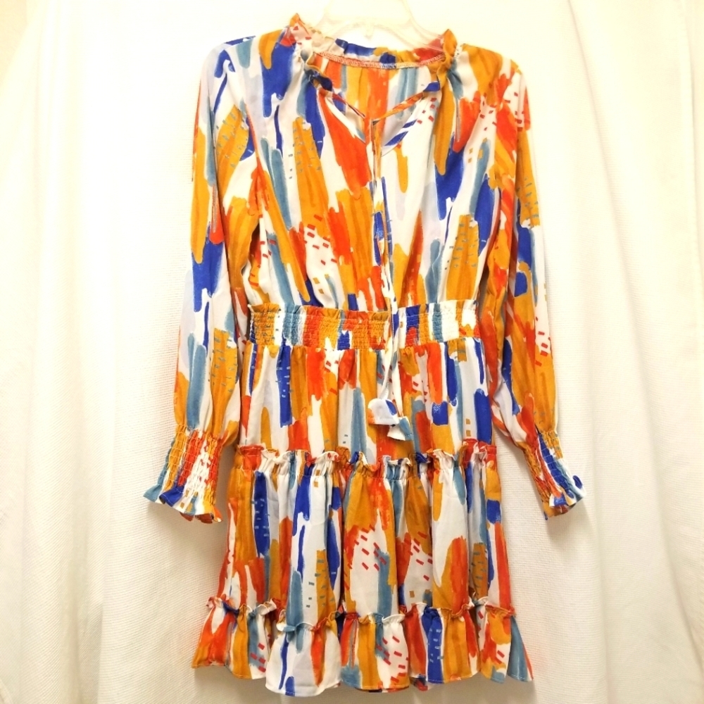 Boho Vibrant Midi Dress